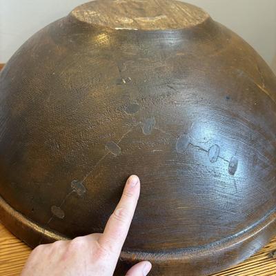 Large Wooden Dough Bowl (B2-SF)
