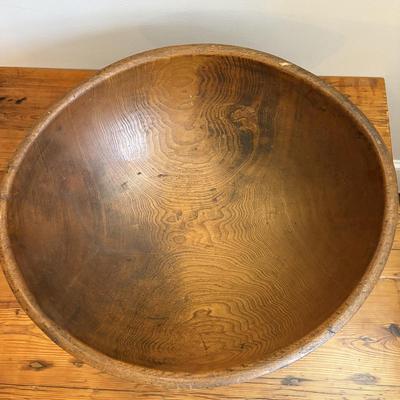 Large Wooden Dough Bowl (B2-SF)