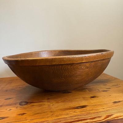 Large Wooden Dough Bowl (B2-SF)