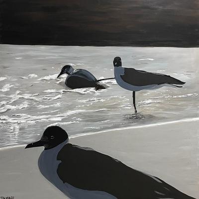 "Birds" - Acrylic on canvas