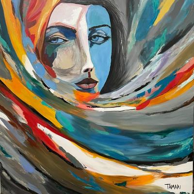 "Yocheved" - Acrylic on canvas