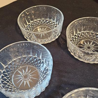 Vintage Arcoroc Cut Glass Bowls & More (LR-JS)