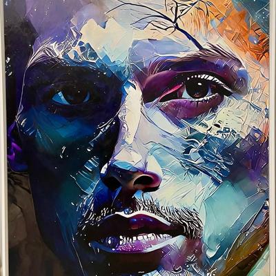 "Idel"- Mixed Media on PVC (Framed)