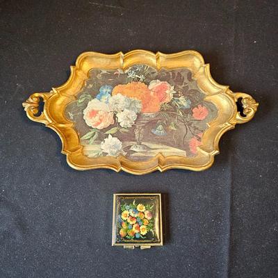 Brass Desk Lamp, Candlesticks & More Items (LR-JS)