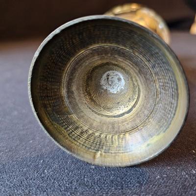 Brass Desk Lamp, Candlesticks & More Items (LR-JS)