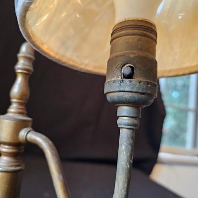 Brass Desk Lamp, Candlesticks & More Items (LR-JS)