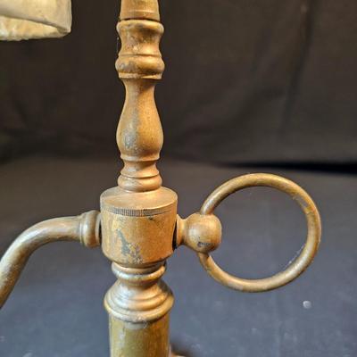 Brass Desk Lamp, Candlesticks & More Items (LR-JS)