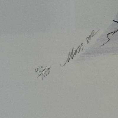 Framed Limited Edition P. Buckley Moss Print (B2-SF)