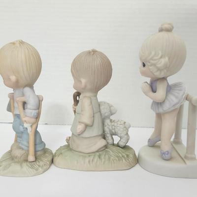 Precious Moments Enesco Figurine Trio He Watches Over Us All He Leadeth Me Lord Keep Me On My Toes