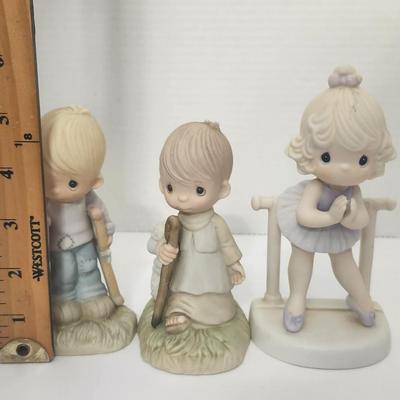 Precious Moments Enesco Figurine Trio He Watches Over Us All He Leadeth Me Lord Keep Me On My Toes