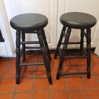 Pair of Swivel Top Stools (K-KD)