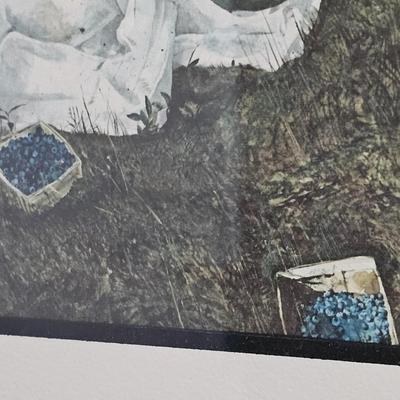 'The Berry Picker' by Andrew Wyeth Framed Print (B1C-JS)