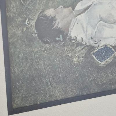 'The Berry Picker' by Andrew Wyeth Framed Print (B1C-JS)