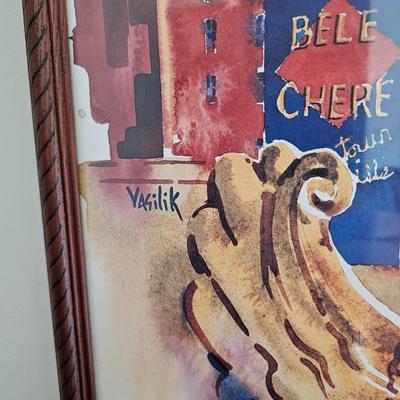 Ann Vasilik Bele Chere 1996 Framed Poster (B1C-JS)