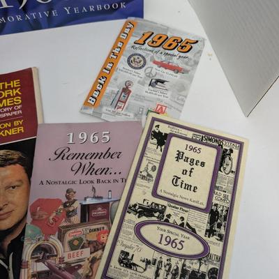 HUGE Vintage 1965 Commemorative Yearbook Magazine Lot Elizabeth Taylor Richard Burton Time Past Post Nostalgia