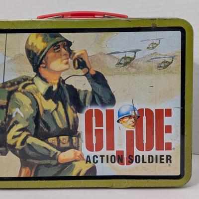 1997 Hasbro G.I. Joe Action Soldier Metal Lunch Box Vintage Army Art