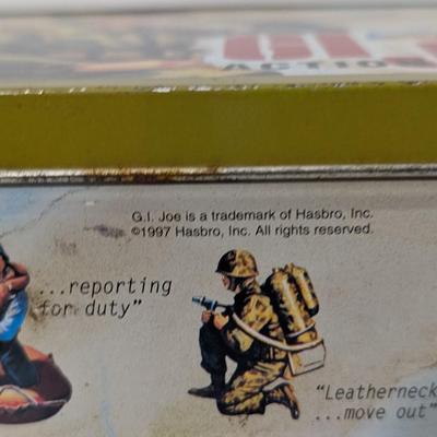 1997 Hasbro G.I. Joe Action Soldier Metal Lunch Box Vintage Army Art