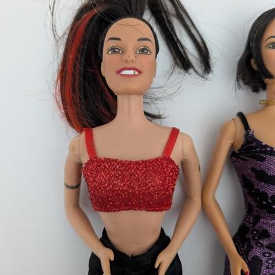 Lot of 3 Spice Girls Dolls 1990s Galoob Posh Ginger Baby Spice Fashion Outfits