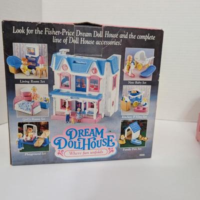 Vintage 1990s Fisher Price Dream Dollhouse Pony Stable Set 4630 with Pony and Barn Only