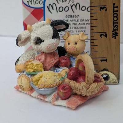 1998 Enesco Mary's Moo Moos You're As Good As Gold Figurine With Box #371483