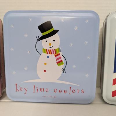 Lot of 3 Byrd Cookie Company Key Lime Coolers & Chocolate Key Lime Coolers Tins