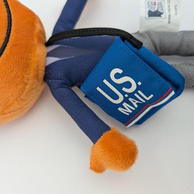 USPS Mr. Zip Plush Mail Carrier Mascot Licensed Postal Service Collectible Toy with Bag