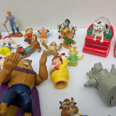 Vintage Disney Figures Lot - Mickey Mouse, Minnie, Tinkerbell, Beast, Ariel & More!