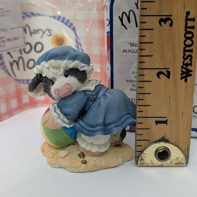 Vintage Mary's Moo Moos Figurine 1996 Enesco Moo And Me By The Sea