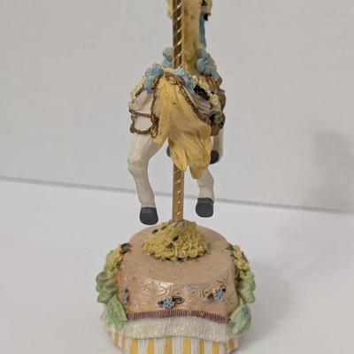 Heritage House Melodies County Fair Collection Carousel Horse “Love Me Tender” Figurine