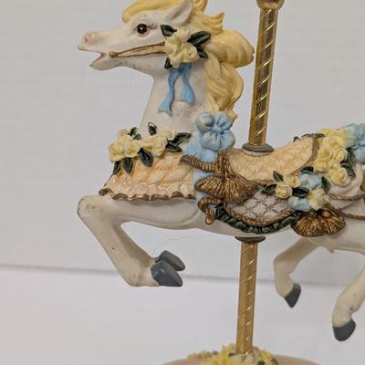 Heritage House Melodies County Fair Collection Carousel Horse “Love Me Tender” Figurine