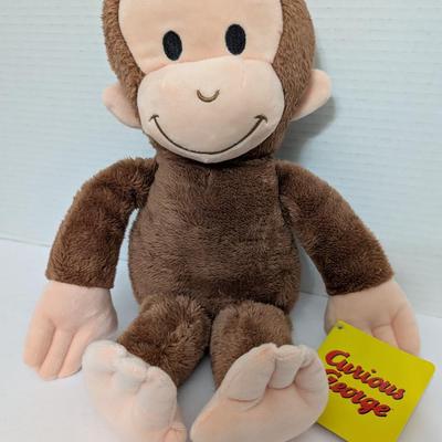 Curious George Plush Stuffed Animal with Tag Classic Children’s Book Character Toy