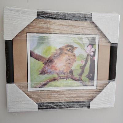 Pair of Framed Wildlife Prints by Asheville Artist Molly Courcelle (B1C-JS)