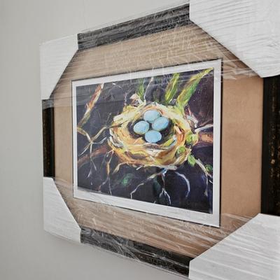 Pair of Framed Wildlife Prints by Asheville Artist Molly Courcelle (B1C-JS)