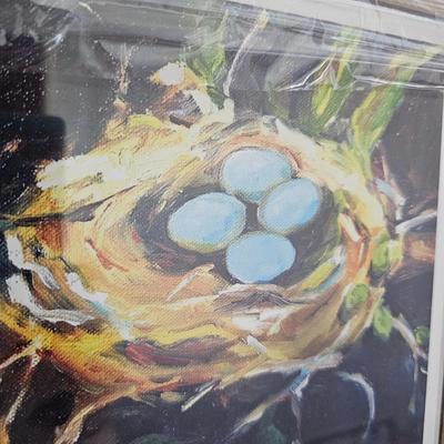 Pair of Framed Wildlife Prints by Asheville Artist Molly Courcelle (B1C-JS)