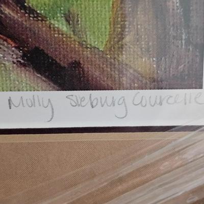 Pair of Framed Wildlife Prints by Asheville Artist Molly Courcelle (B1C-JS)