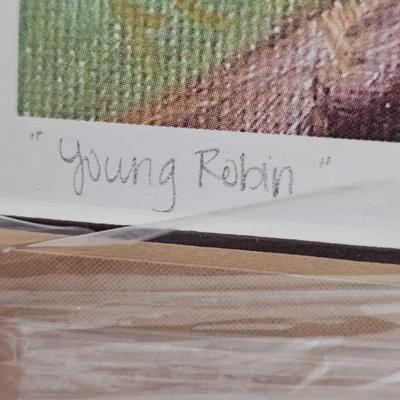 Pair of Framed Wildlife Prints by Asheville Artist Molly Courcelle (B1C-JS)