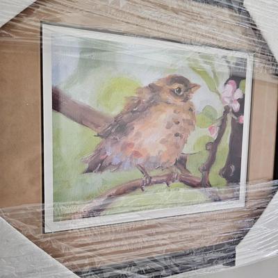Pair of Framed Wildlife Prints by Asheville Artist Molly Courcelle (B1C-JS)
