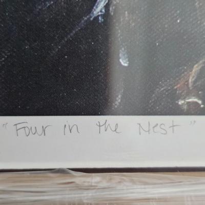 Pair of Framed Wildlife Prints by Asheville Artist Molly Courcelle (B1C-JS)