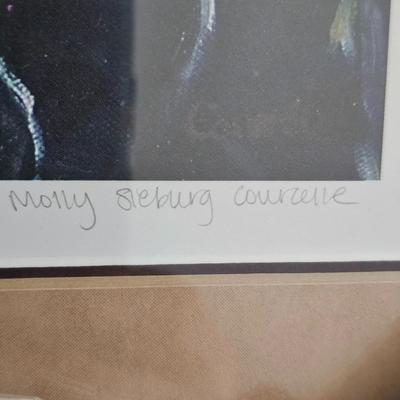 Pair of Framed Wildlife Prints by Asheville Artist Molly Courcelle (B1C-JS)