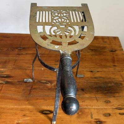 Brass & Cast-Iron Fireplace Footmen (B2-SF)