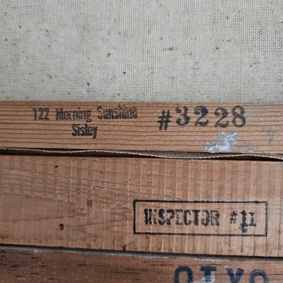 Alfred Sisley 'The Loing at Moret, September Morning' Framed Canvas Print (B1C-JS)