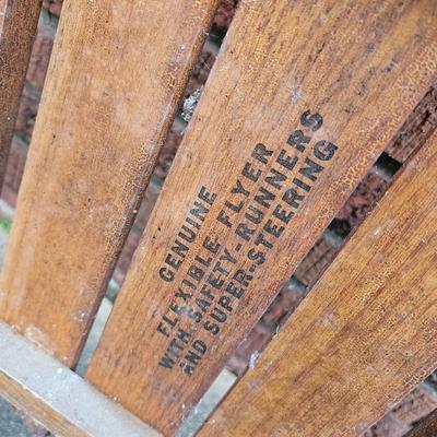 Three Vintage Flexible Flyer Sleds (G-JS)