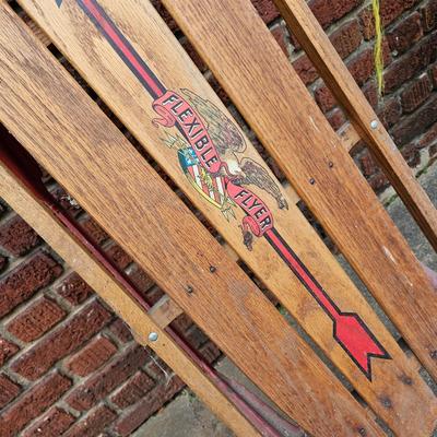 Three Vintage Flexible Flyer Sleds (G-JS)