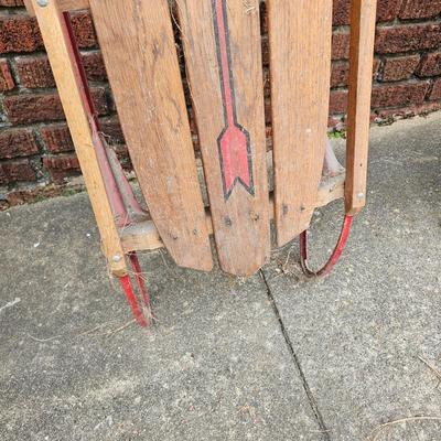 Three Vintage Flexible Flyer Sleds (G-JS)