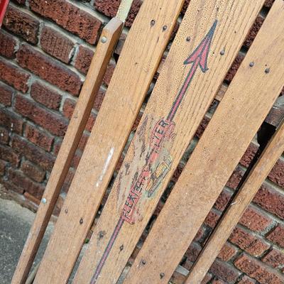 Three Vintage Flexible Flyer Sleds (G-JS)