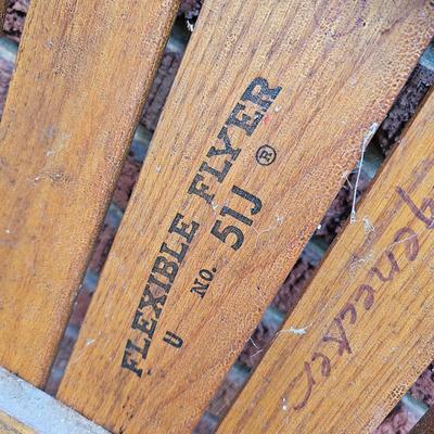 Three Vintage Flexible Flyer Sleds (G-JS)