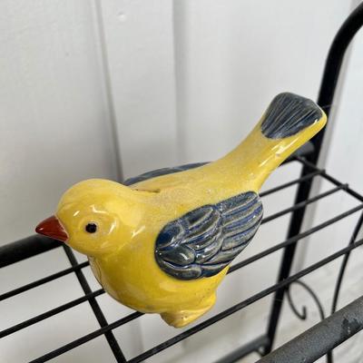 Metal Plant Shelf and Garden Decor