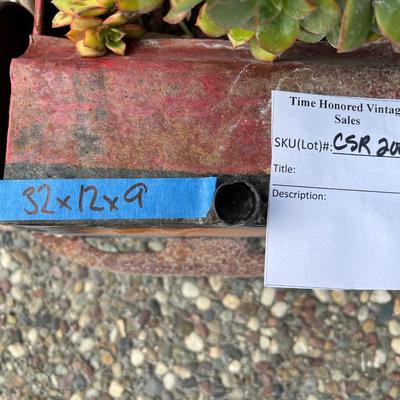 Metal Car Planter with Succulents