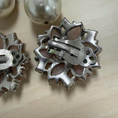 Vintage Clip-On Earrings and Brooches (ST-SS)