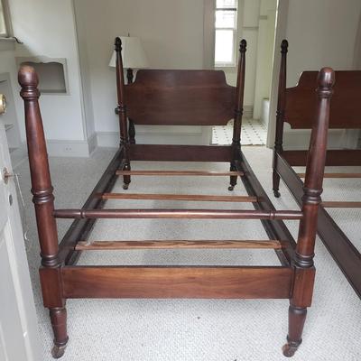 Pair of Vintage Twin Bed Frames (A-KD)